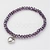 Glass Beads Stretch Bracelets BJEW-JB02450-2