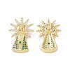 Brass Micro Pave Cubic Zirconia Pendants ZIRC-P106-47G-2