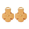 Flower Cowhide Suspension Clasps FIND-TAC0036-055G-01-1