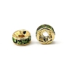 Brass Grade A Rhinestone Spacer Beads RSB035NF-10G-3