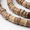 Dyed Natural Coconut Disc Bead Strands X-COCB-O003-07H-1