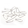 Brass Hoop Earrings Findings Kidney Ear Wires EC221-4