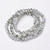 Electroplate Glass Beads Strands EGLA-A034-J1mm-S04-2