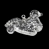 Handmade Silver Foil Lampwork Pendants LA-CBAD4D2-01B-2