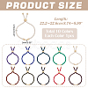 10Pcs 10 Colors Twisted Nylon Cord Silder Bracelets DIY-ME0001-10-2