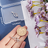 1Pc Rhodium Plated 925 Sterling Silver Cage Pendants STER-BBC0007-18B-3
