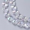 Electroplate Glass Beads Strands EGLA-J148-A-AB01-3