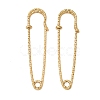 304 Stainless Steel Safety Pins Brooch Findings STAS-K252-11E-G-1