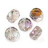 Electroplate Glass Beads EGLA-U003-01A-HR01-1