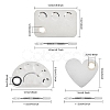 Stainless Steel Palette and Double Head Spoon Palette Spatulas Stick Rod MRMJ-GL0001-01P-2
