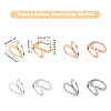 120Pcs 4 Color 304 Stainless Steel Pendant Bails STAS-UN0023-98-5