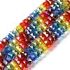 Electroplate & Gradient Color Glass Beads Strands LAMP-M023-01-1