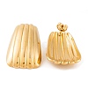 Ion Plating(IP) 304 Stainless Steel Stud Earrings for Women EJEW-L272-032G-02-2