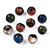 Handmade Gold Sand Lampwork Beads LAMP-T019-12mm-06-1