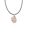 16Pcs Rough Raw Natural Mixed Stone Pendants FIND-HY0001-31-3
