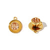 304 Stainless Steel Enamel Pendants STAS-OY011-60G-1