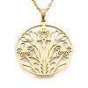 304 Stainless Steel Pendant Necklaces NJEW-T018-57G-4