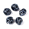 Vintage Handmade Porcelain Wrinkle Beads PORC-Q006-09I-1