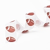 Single Face Rugby Printed Polyester Grosgrain Ribbons SRIB-P019-03-3