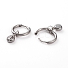 304 Stainless Steel Huggie Hoop Earrings X-EJEW-JE04449-02-3