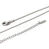 12Pcs 304 Stainless Steel Serpentine Chain Necklaces for Men Women NJEW-H093-19P-03-5
