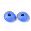 Spray Painted Natural Maple Wood Beads WOOD-T019-28-2