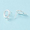 304 Stainless Steel Stud Earring Findings X-STAS-P308-02A-S-3