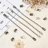 120Pcs 4 Colors Iron Ball Chain Connectors IFIN-AR0001-17-4