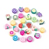 Handmade Polymer Clay Fruit Theme Beads CLAY-Q215-01-2
