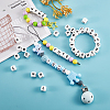 20Pcs White Cube Letter Silicone Beads SIL-YWC0003-06P-6