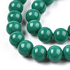 Opaque Solid Color Glass Beads Strands X-GLAA-T032-P10mm-12-3