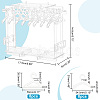 1 Set Transparent Acrylic Earring Display Stands EDIS-PH0001-28-3