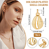 10Pcs Brass Pendants KK-BBC0001-52G-2