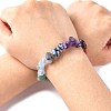Chakra Gemstone Stretch Bracelets X-BJEW-JB02288-01-5