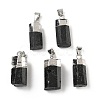 Natural Black Tourmaline Pendants G-D350-02P-1