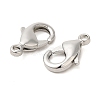 Rack Plating Brass Lobster Claw Clasps KK-F090-27P-03-2