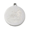201 Stainless Steel Pendants SA-CBA3D3A-05P-01-1