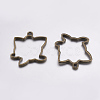 Tibetan Style Alloy Open Back Bezel Pendants PALLOY-L203-12AB-2