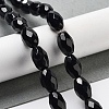 Natural Black Onyx(Dyed & Heated) Beads Strands G-P520-C06-01-2