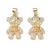 Brass Micro Pave Cubic Zirconia Pendants KK-M240-11-2