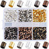 1200pcs 6 Colors Brass Crimp Beads KK-SP0002-29-1
