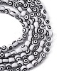 Handmade Evil Eye Lampwork Round Bead Strands LAMP-L055-8mm-09-2