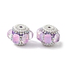 Sparkling Acrylic Rhinestone Beads CLAY-NH0003-01S-03-1