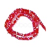 Electroplate Glass Beads Strands GLAA-Q105-02D-2