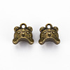 Tibetan Style Alloy Charms TIBEP-N010-013AB-RS-1