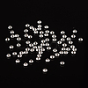 Silver Color Plated Brass Bicone Spacer Beads X-KK-EC008-S-NF-3