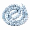Dyed Natural Quartz Round Bead Strands X-G-R173-6mm-03-2