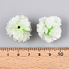 Polymer Clay Rhinestone Beads with Embossed Resin Roses RESI-T059-01A-05-3