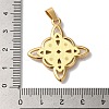 PVD Vacuum Plating 304 Stainless Steel Pendants STAS-L081-033G-3