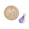 Acrylic with Iron Pendants PALLOY-JF03685-2